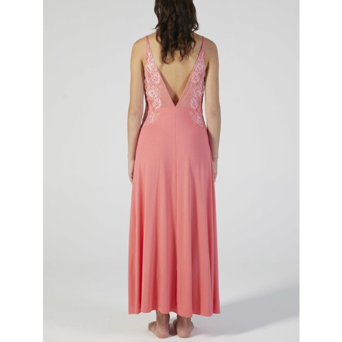 Modal Neglige mit Spitze lang CORALLO pink von Verdiani