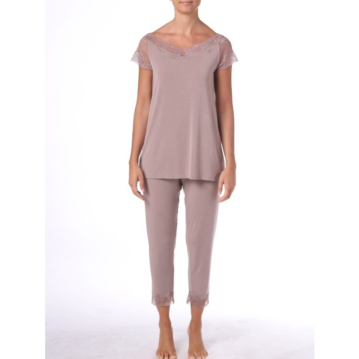 Pyjama COLETTE taupe aus Modal von Imec