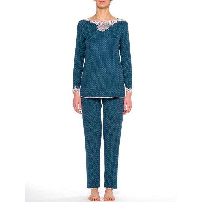 Pyjama MEGAN petrol aus Modal von Imec