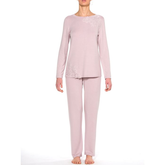 Winter Pyjama ELIZABETH alt-rosa aus Modal von Imec