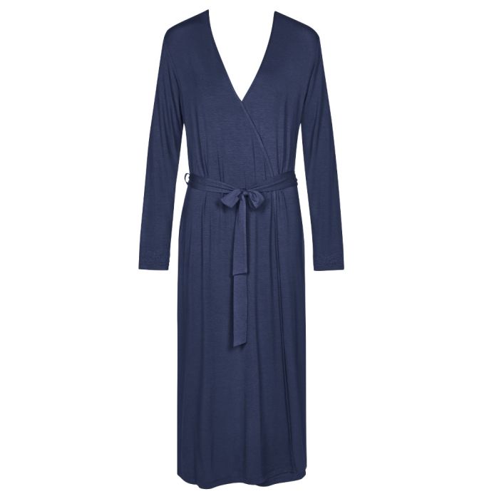 Viscose Morgenmantel AMOURETTE DUNKELBLAU von Triumph