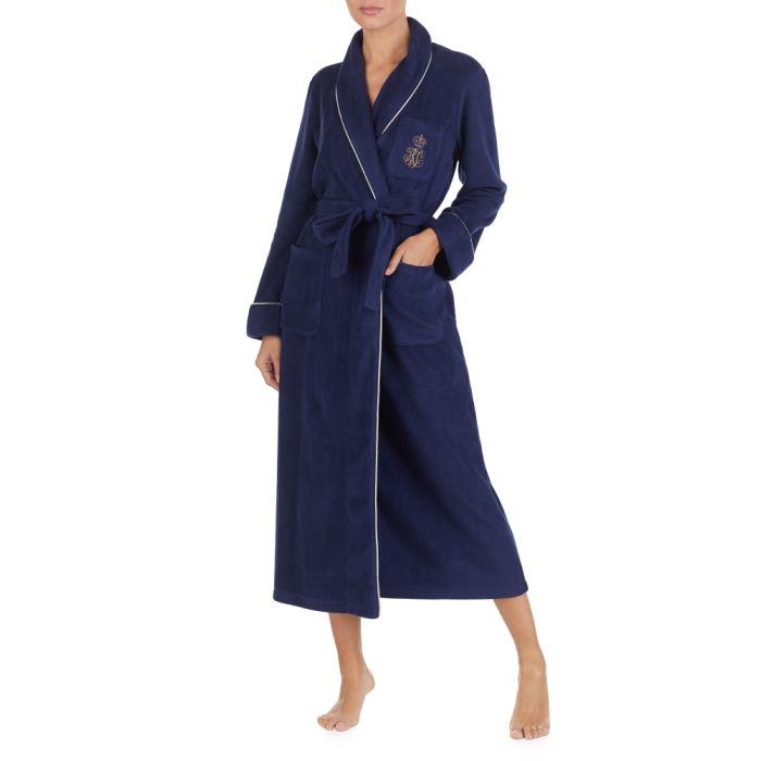 Langer Fleece Morgenmantel DALTON GOLD von Ralph Lauren Sleepwear