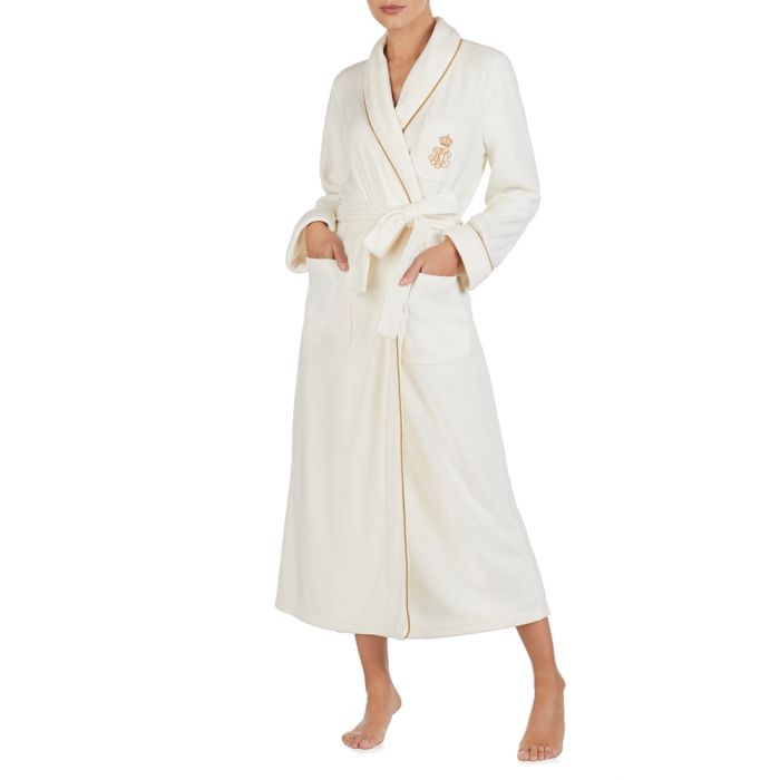 Langer Fleece Morgenmantel DALTON GOLD von Ralph Lauren Sleepwear