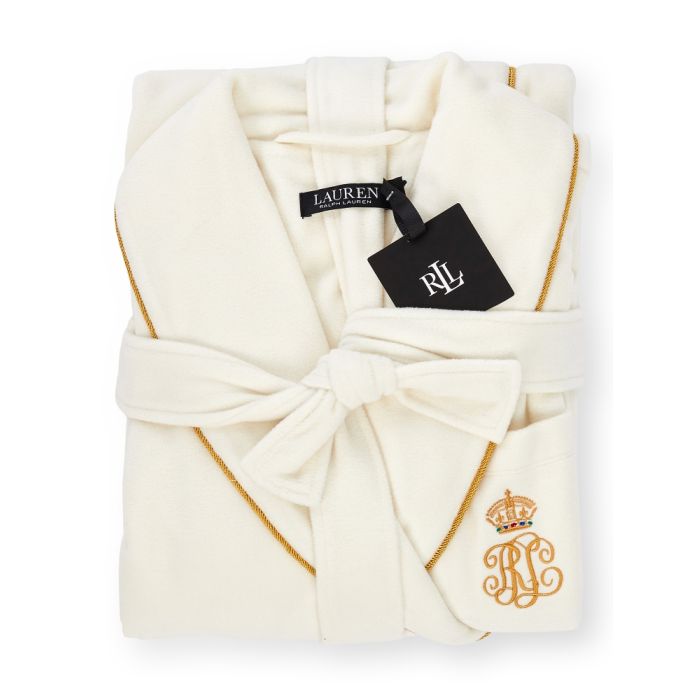 Langer Fleece Morgenmantel DALTON GOLD von Ralph Lauren Sleepwear
