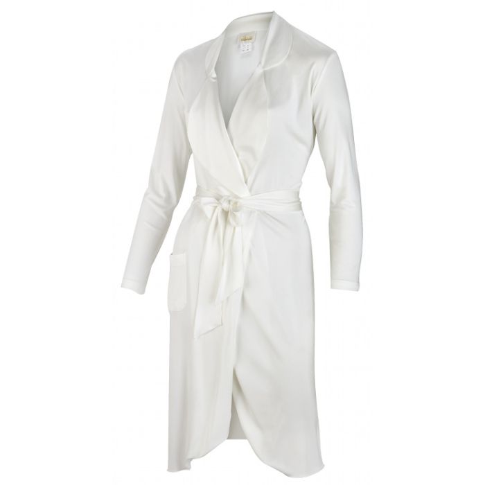 Seiden- KIMONO Jersey mit Satin INTERLAKEN von Gattina