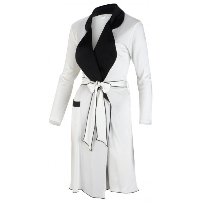 Seiden- KIMONO Jersey mit Satin INTERLAKEN von Gattina