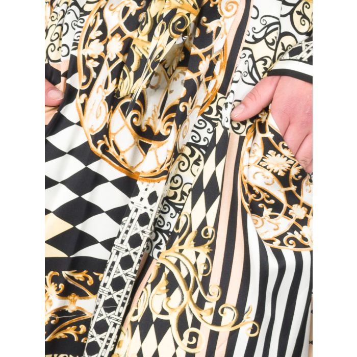 Kimono 100% Seide KIR ROYAL schwarz-gold von Eva B. Bitzer
