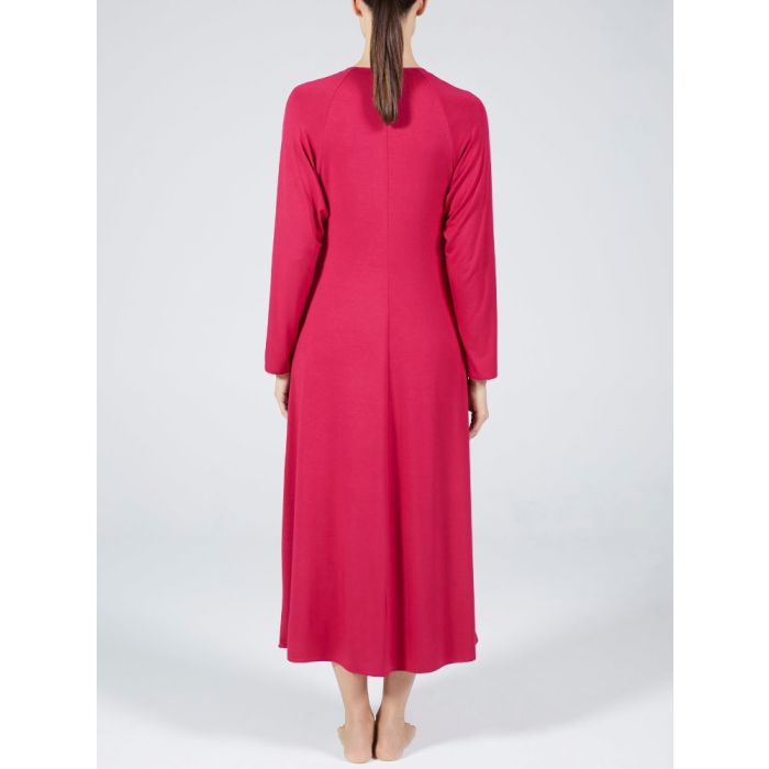 Modal Nachtkleid lang LAMPONE himbeer-rot von Verdiani