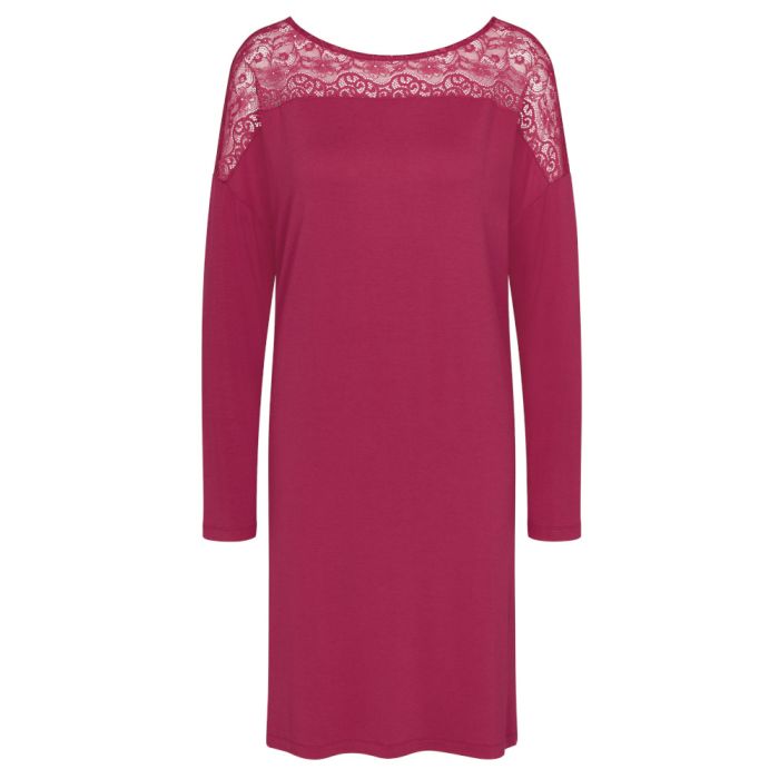 Sleepshirt LOUNGE ME AMOURETTE himbeer-rot von Triumph Eco Vero