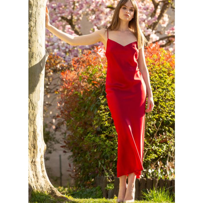 100% Seide Nachtkleid lang SOIE ODANA von Marjolaine