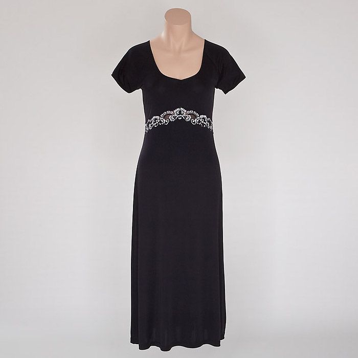 Seidennachtkleid mit Spitze TAHITI von Gattina