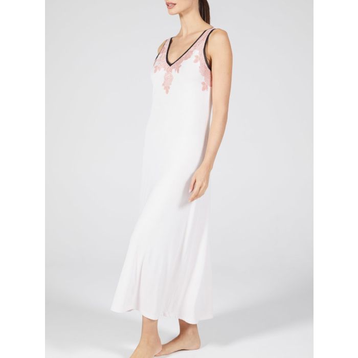 Modal Neglige mit Spitze lang ANGEL zart-rosé von Verdiani