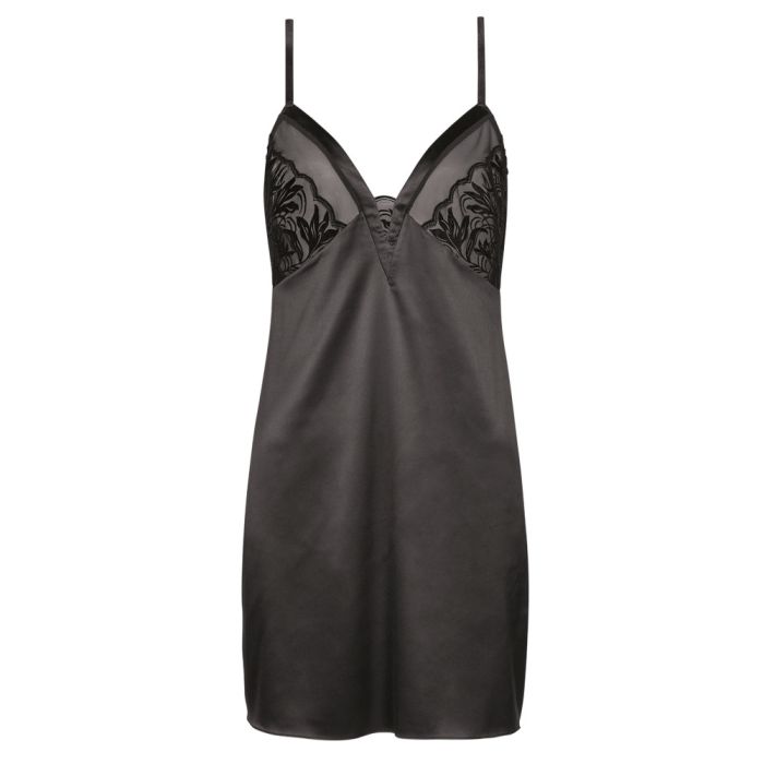 Stretch-Satin Negligé VELVET SPOTLIGHT schwarz von Triumph