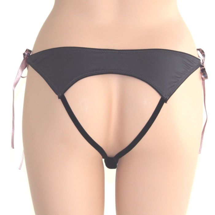 Ouvert-Slip Satin DIAMOR