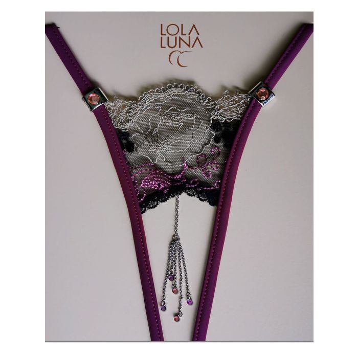 Lola Luna String VERANE OPEN taupe-violett ouvert