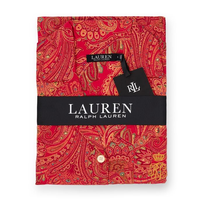 Satin Schlafanzug RED PAISLEY von Ralph Lauren Sleepwear