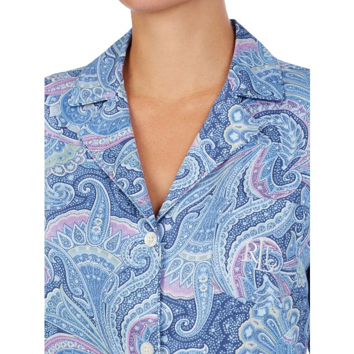 Eleganter Schlafanzug BLUE PAISLEY von Ralph Lauren Sleepwear