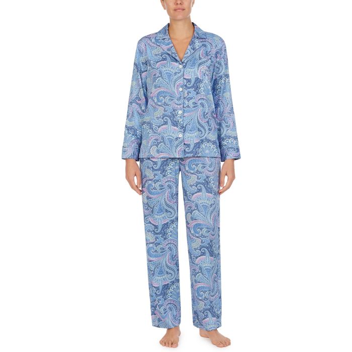 Eleganter Schlafanzug BLUE PAISLEY von Ralph Lauren Sleepwear