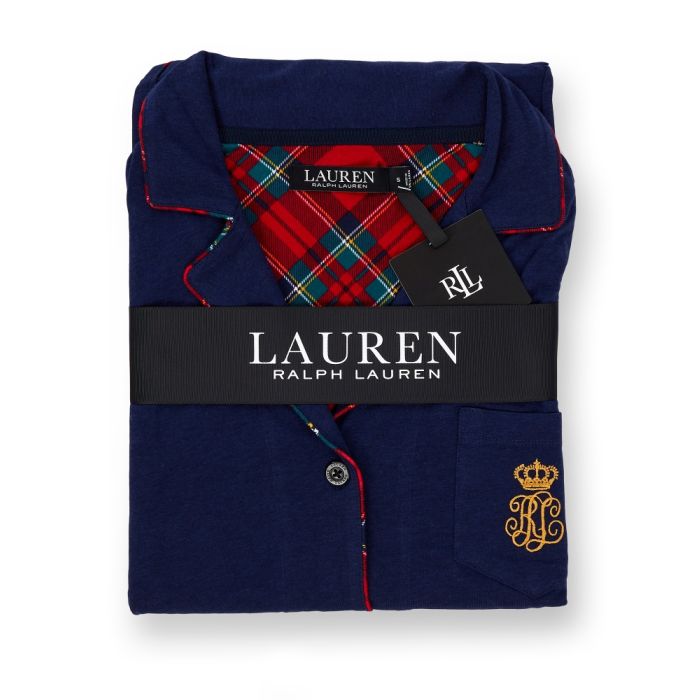 Jersey Pyjama NAVY CLASSIC dunkelblau von Ralph Lauren Sleepwear