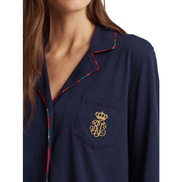 Jersey Pyjama NAVY CLASSIC dunkelblau von Ralph Lauren Sleepwear