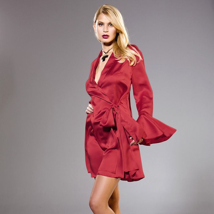 100% Seide Robe MASPALOMAS von Gattina
