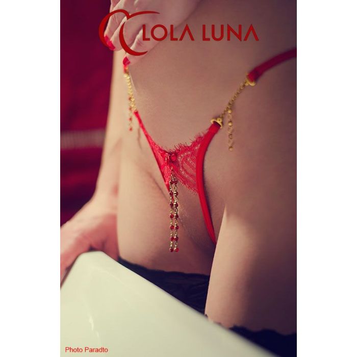 Lola Luna Ouvert-String VALENTINE rot