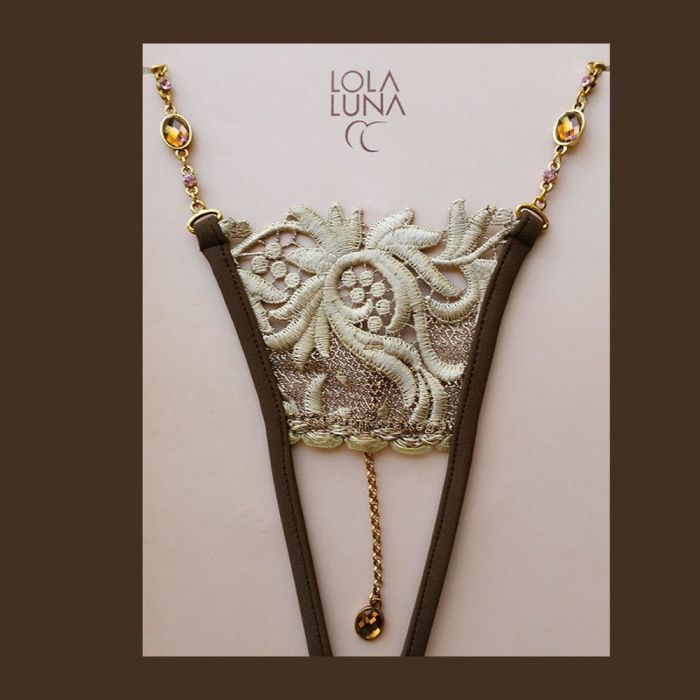 Neues Design SAHARA OPEN Ouvert- String sand-schoko Lola Luna