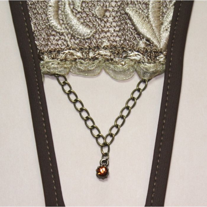 Neues Design SAHARA OPEN Ouvert- String sand-schoko Lola Luna