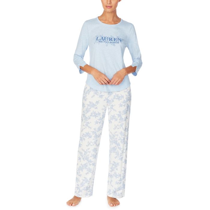 Feinjersey Schlafanzug IVORY FLORAL von Ralph Lauren Sleepwear