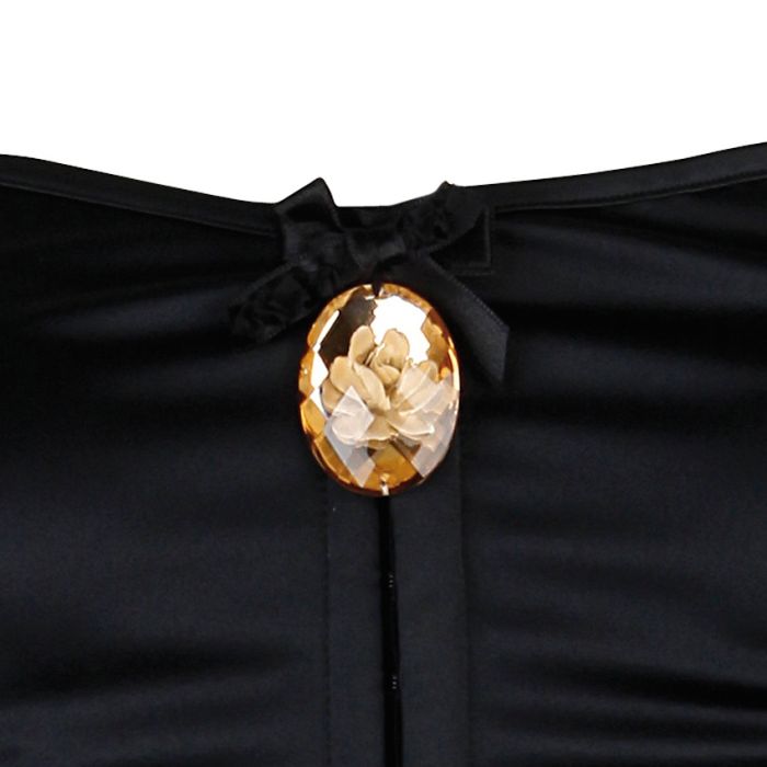 Schnür-Corsage ELISABETH mit Kristall-Medaillon von Escora