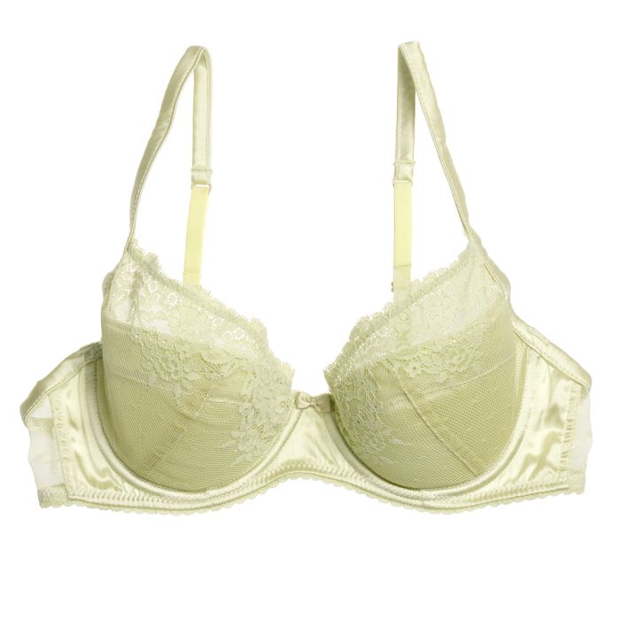 Soft-Schalen BH FINCH aus Seide und Spitze zartgrün Mimi Holliday