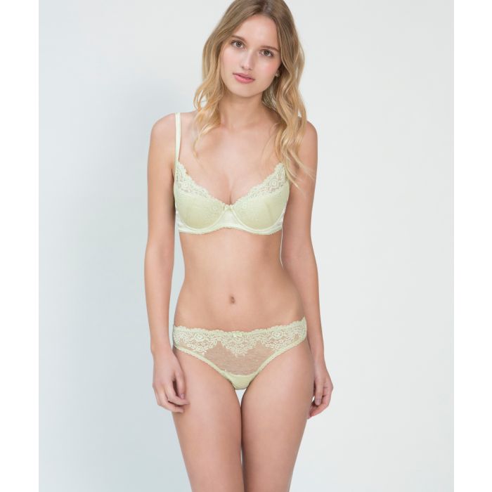 Soft-Schalen BH FINCH aus Seide und Spitze zartgrün Mimi Holliday