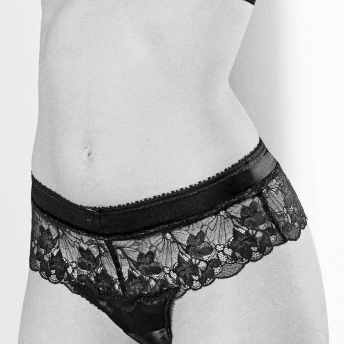 MILLESIA Seide Boy-Short AUDACE schwarz