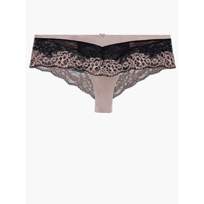 Seide Culotte St. Tropez FEMME GLAMOUR altrosa-schwarz von Aubade