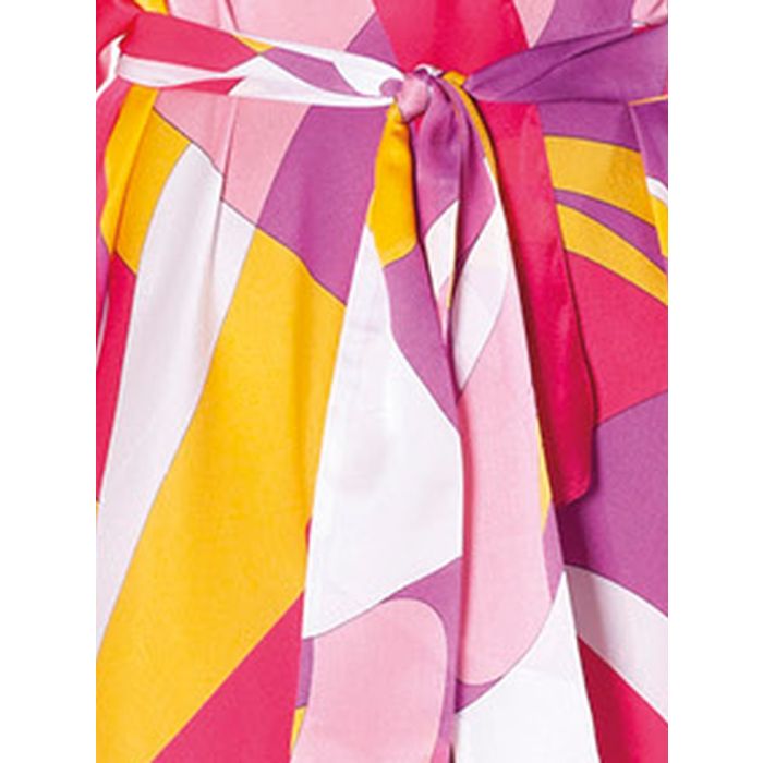 100% Seide Kaftan MODERN PRINT von Luna di Seta