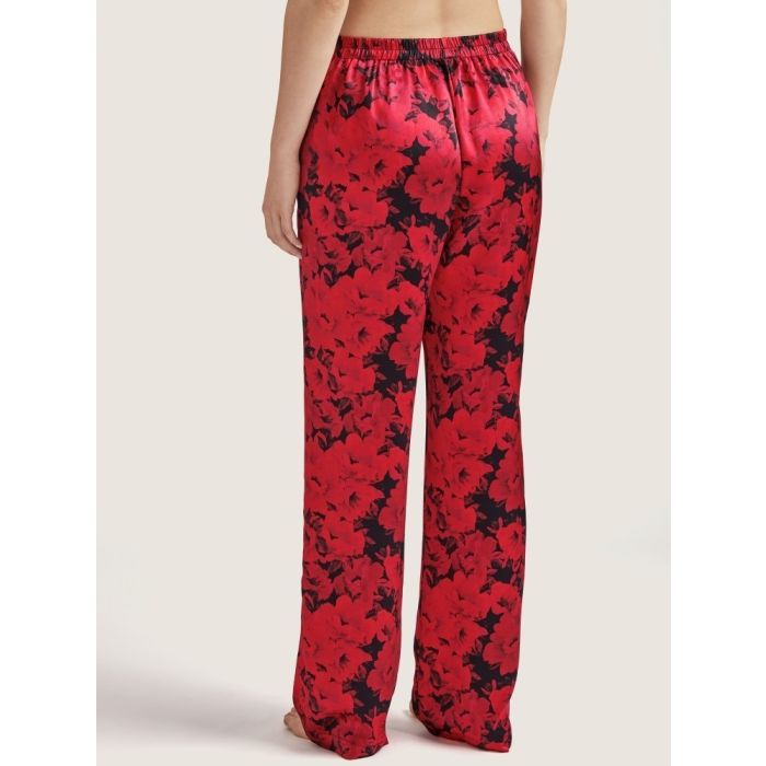 100% Seide Hose TOI MON AMOUR rot-schwarz von Aubade