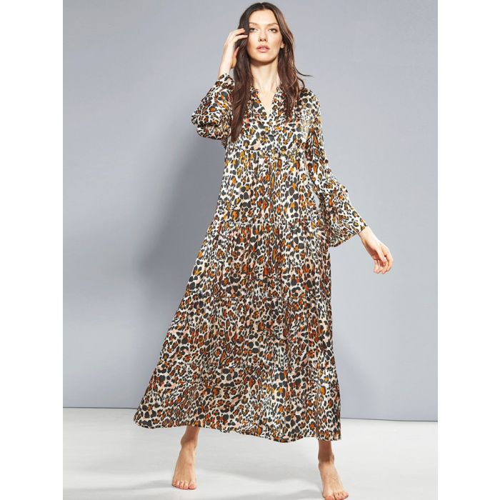100% Seide Kleid lang LEONISSIMA von Eva B. Bitzer