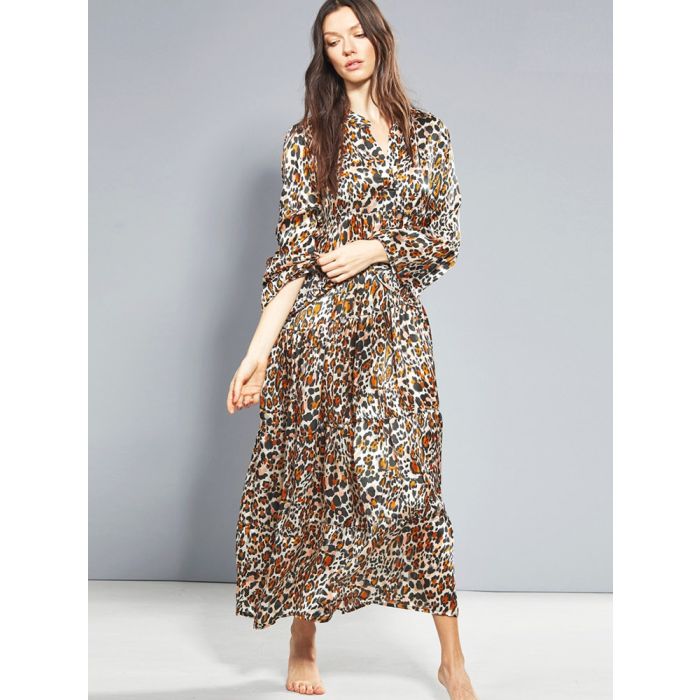 100% Seide Kleid lang LEONISSIMA von Eva B. Bitzer