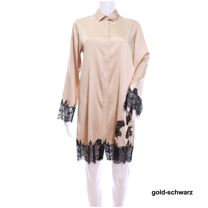 Seide Sleepshirt STARSHINE mit Spitze von GATTINA