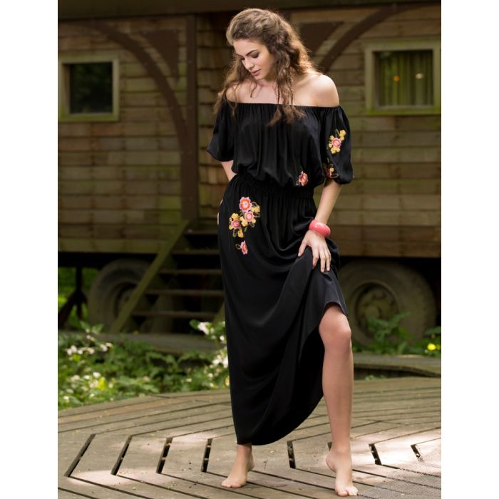 100% Seide Kleid ERIS Crepe Georgette von Marjolaine