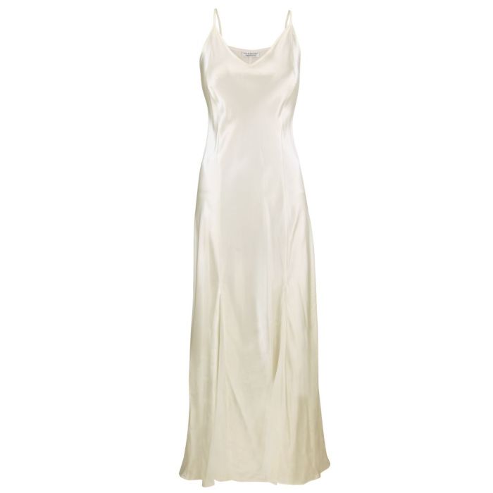 100% Seide Nachtkleid lang KLASSIK SATIN von Eva B. Bitzer