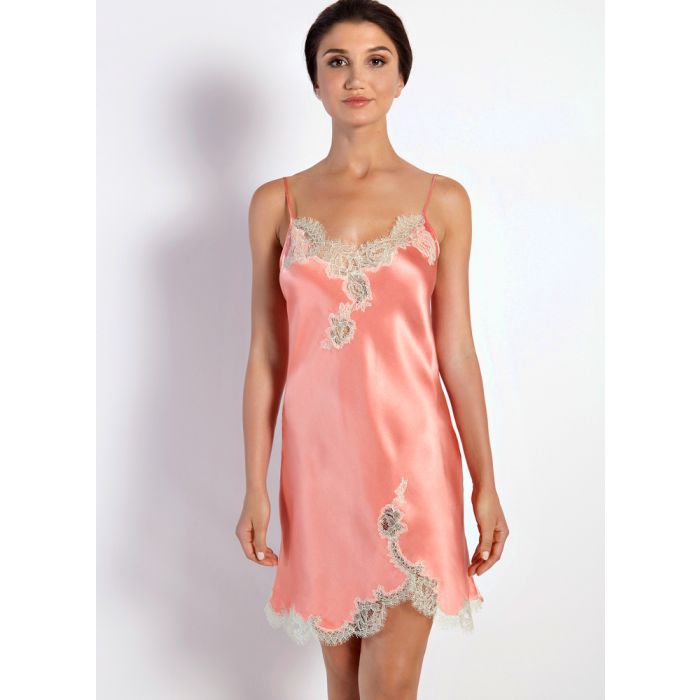 100% Seide Nachthemd JEWEL LACE von Luna di Seta