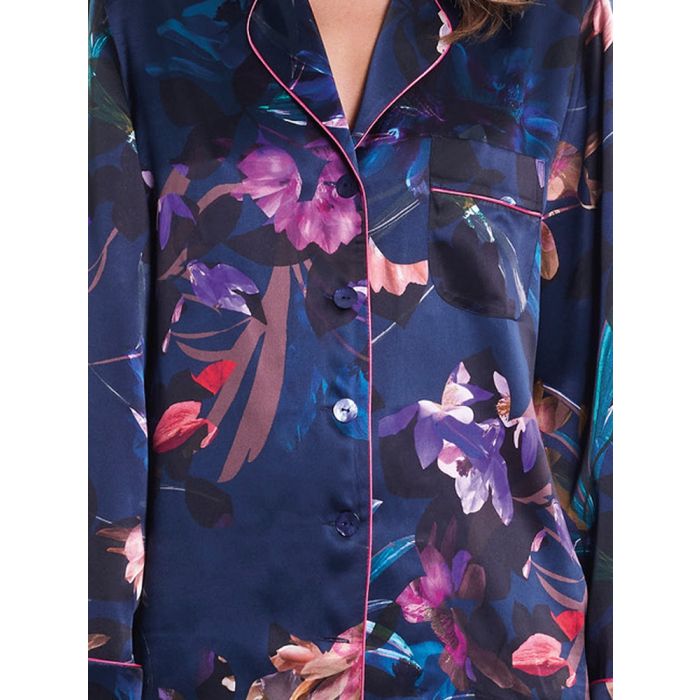100% Seide Schlafanzug WINTER GARDEN von Luna di Seta