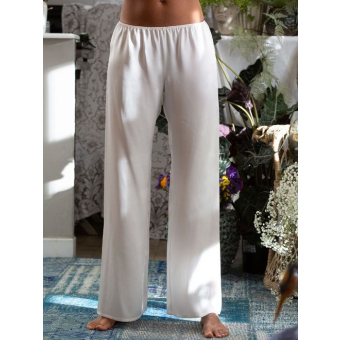 100% Seide PYJAMAHOSE Soie Unie von Marjolaine