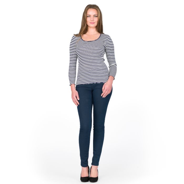Seide-Baumwolle Langarm-Shirt ARONA von Gattina 