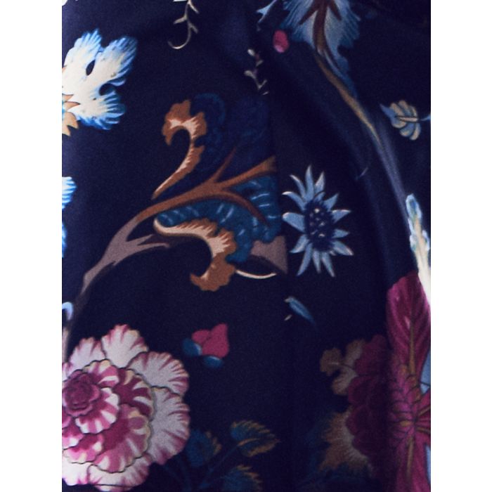 Seidennachthemd 100% Seide FIDJI MOUSSELIN Blumendruck von Marjolaine