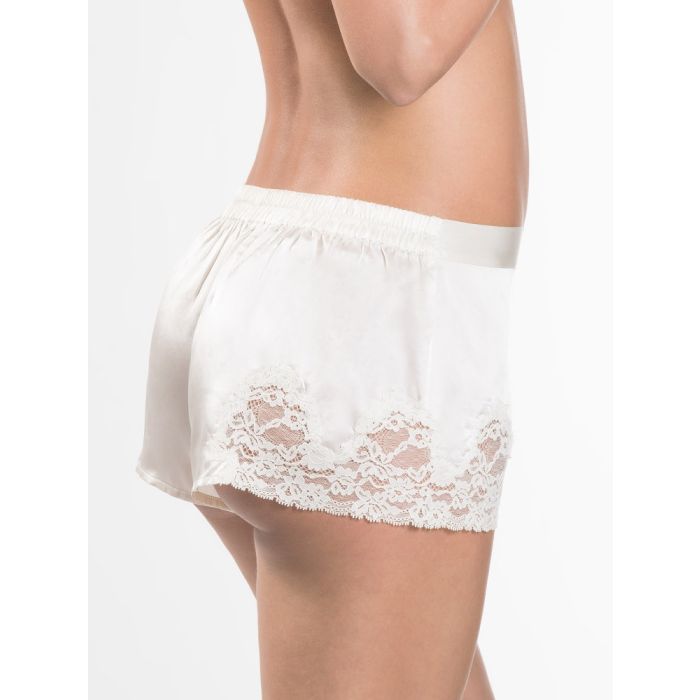 100% Seide Shorts CRÉPUSCULE SATINÉ naturweiß von Aubade
