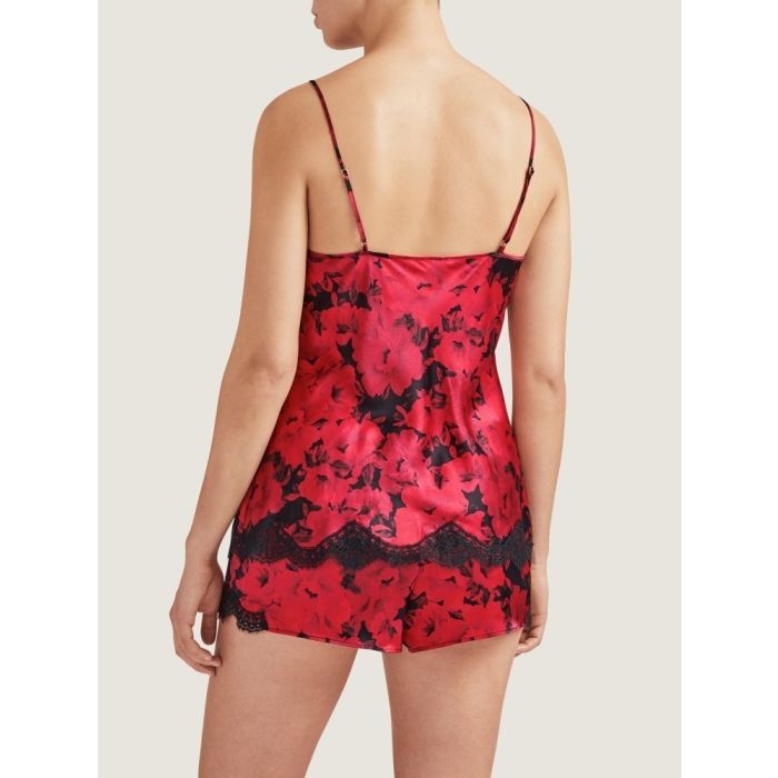 100% Seide Shorts TOI MON AMOUR rot-schwarz von Aubade