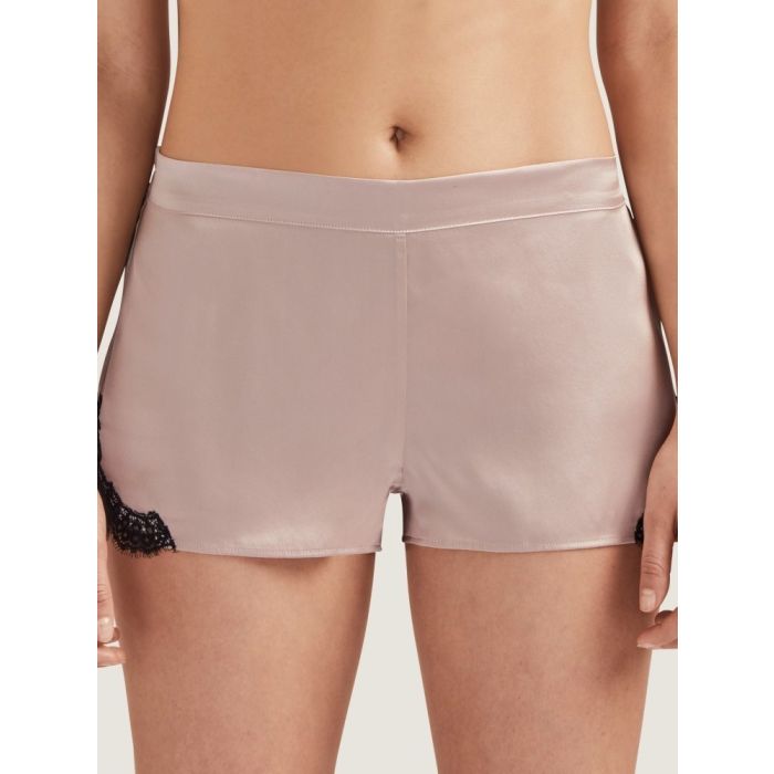 100% Seide Shorts TOI MON AMOUR altrosa-schwarz von Aubade