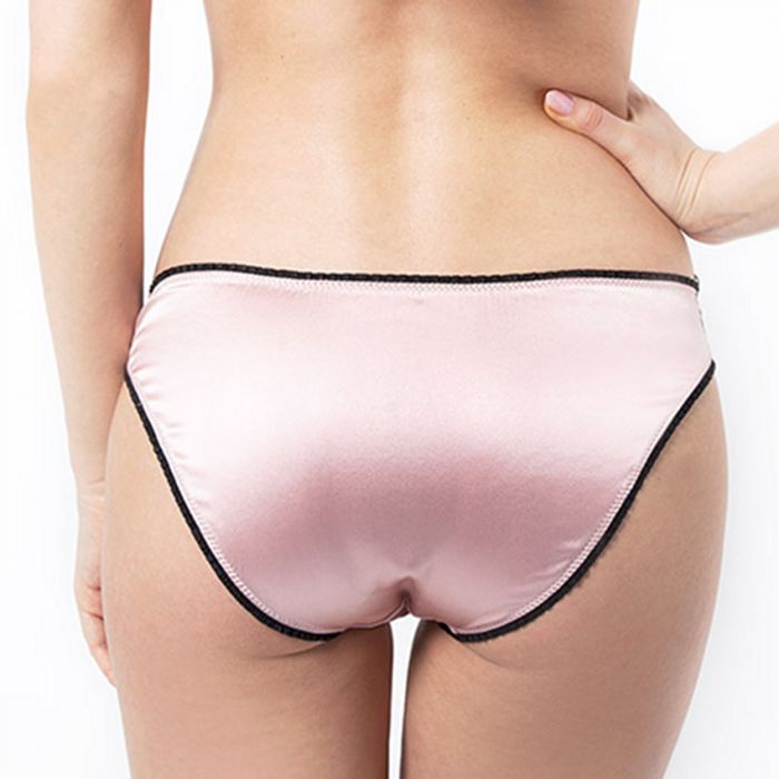 Seidenslip BISOU BISOU STRAWBERRY rosa Mimi Holliday